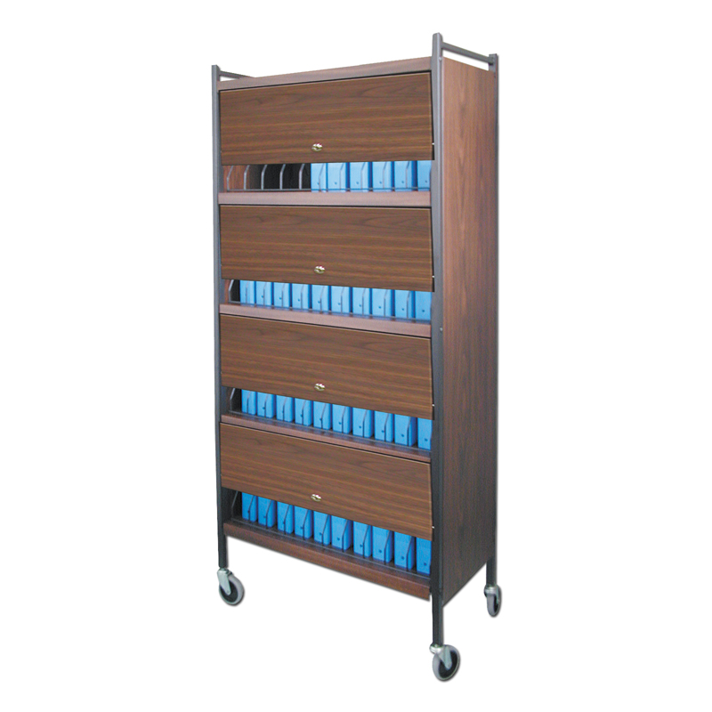Locking Chart Binder Cart, 40 Space - Workhorse Series™