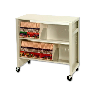 File Cart with Workstation Top