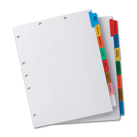 Paper Chart Dividers - Custom