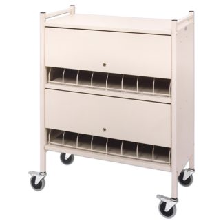 Locking Mobile Chart Rack, 20-Space - Rhino-Tuff™