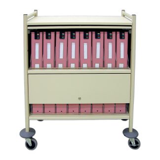 Privacy Mobile Chart Rack, 16 space - Rhino-Tuff™